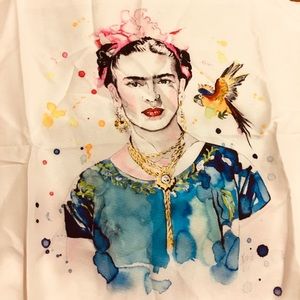 Frida Kahlo print short sleeve top